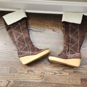 Michael Kors brown Suede boots Size 10 1/2
